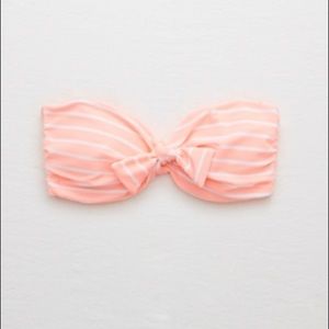 Aerie Bikini Top Bandeau Adjustable Strap Padded
